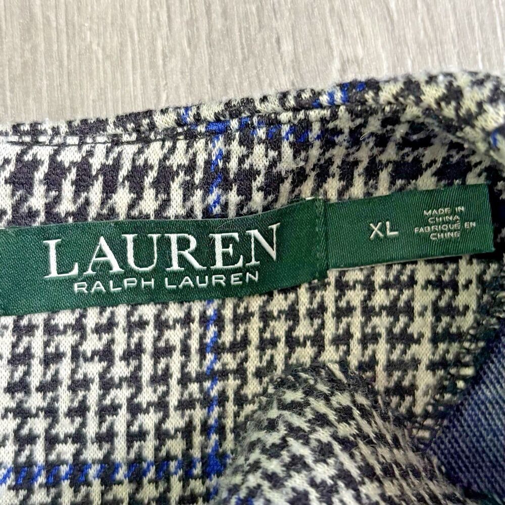 Lauren Ralph Lauren Houndstooth Dress Women's Size XL Work Business Retro - Picture 6 of 13